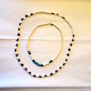 (2) Southwest Inspired Beaded Necklaces